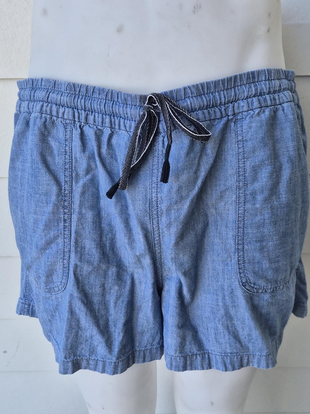 J.Crew Women's Seaside Chambray Drawstring Shorts – Size XXL